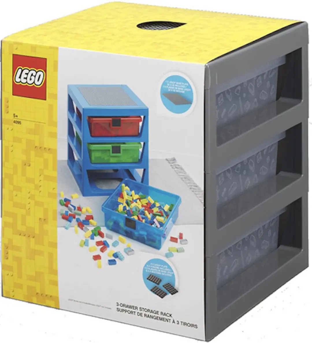 LEGO Opbergrek Grijs - 3 Lades - afbeelding 6 van 6