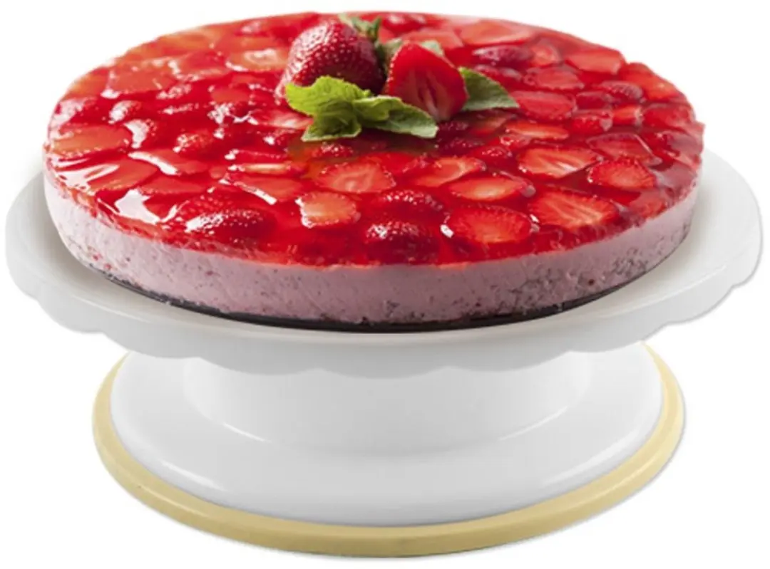 Orion Draaiend Taartplateau 28cm - Wit