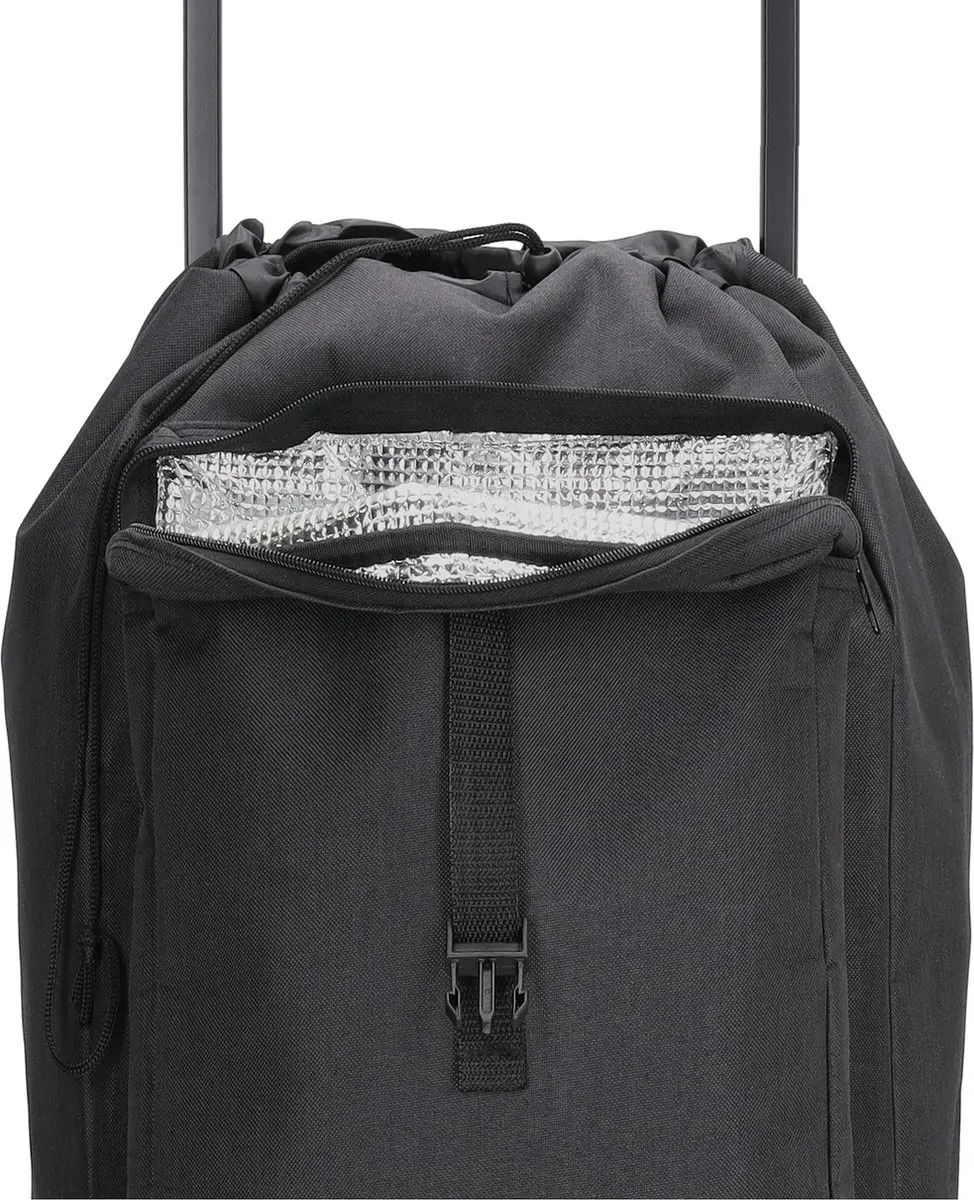 Beagles Shop & Go Boodschappenwagen Opvouwbaar 40L - Zwart