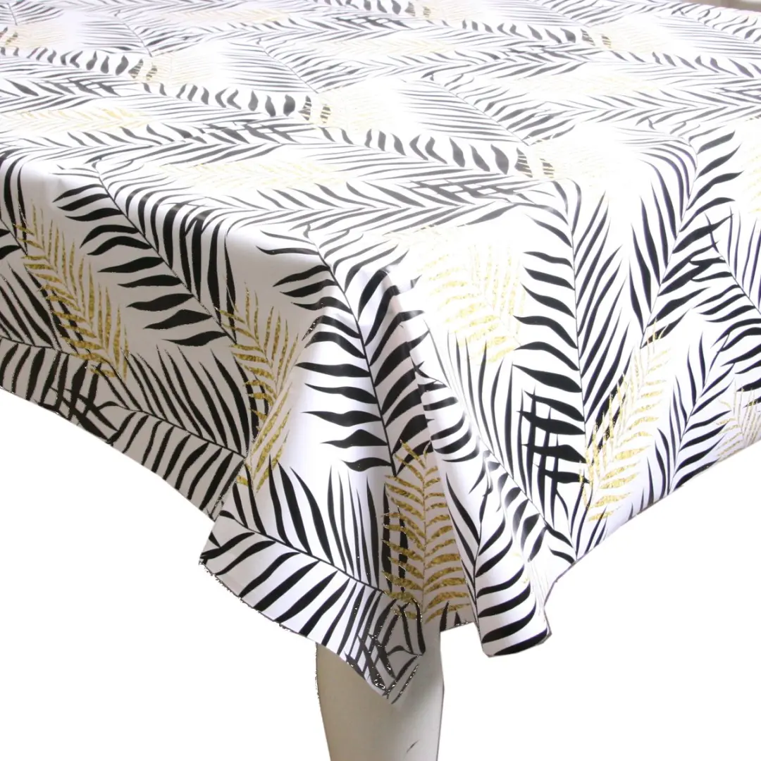 Bellatio Design Tafelkleed Bladeren 140x180cm - Multi