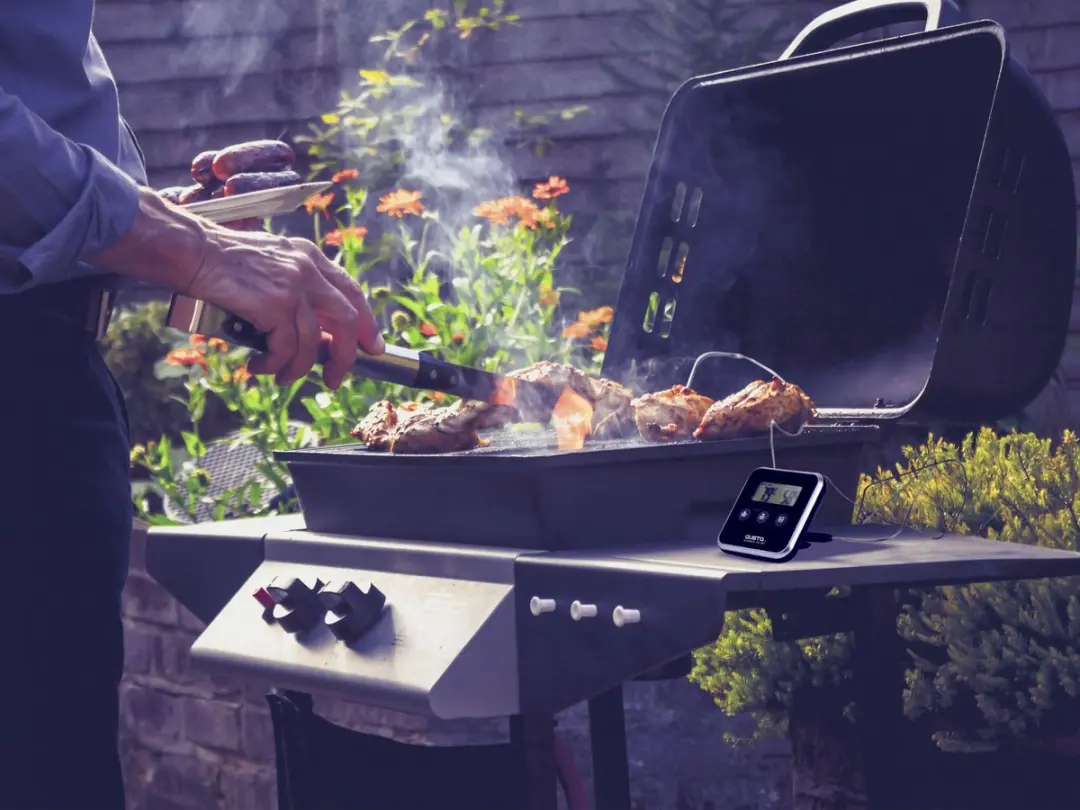 Gusta Grillin' & Chillin' Digitale Thermometer - Zilver