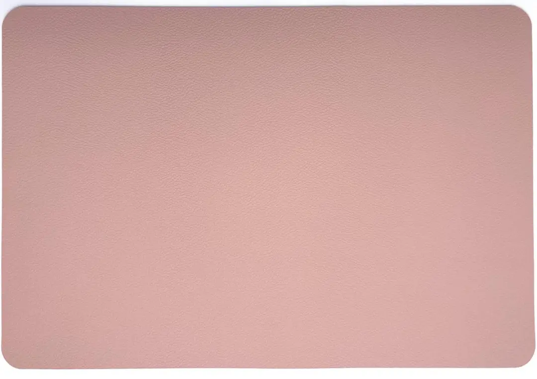 Kade 171 Lederlook Placemats 6 Stuks - 45x30cm Grijs/Rozemix