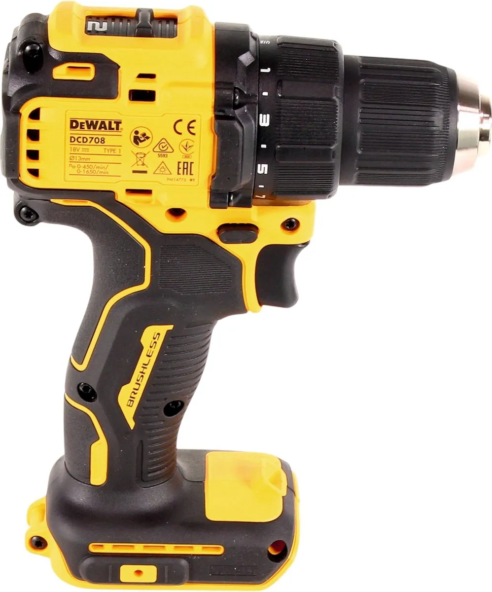 DeWalt DCD708NT Accuboormachine 18V Brushless - 2 snelheden - afbeelding 2 van 6