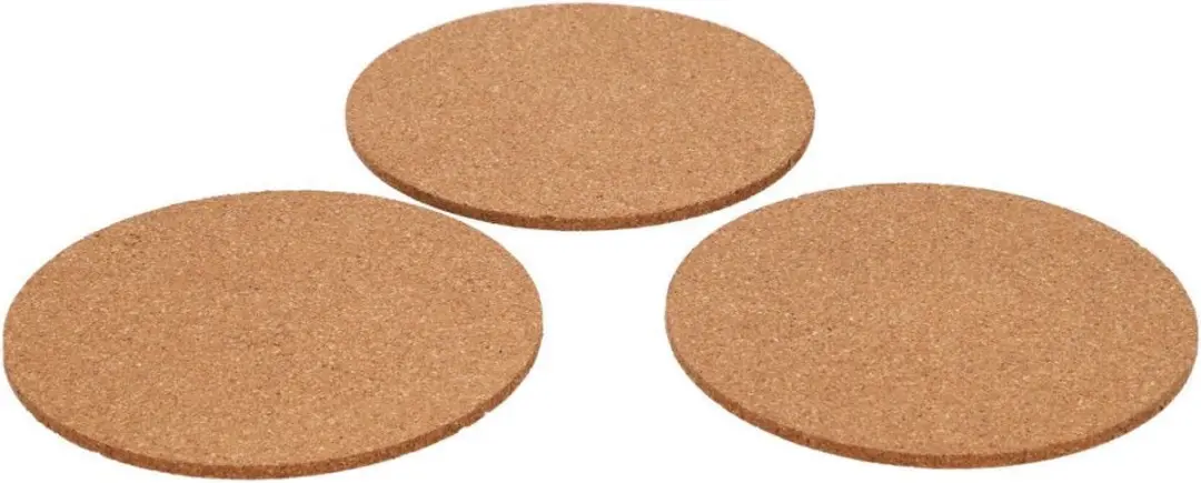 Excellent Houseware Kurk Onderzetters Rond Ø20cm - 3 Stuks - afbeelding 4 van 6