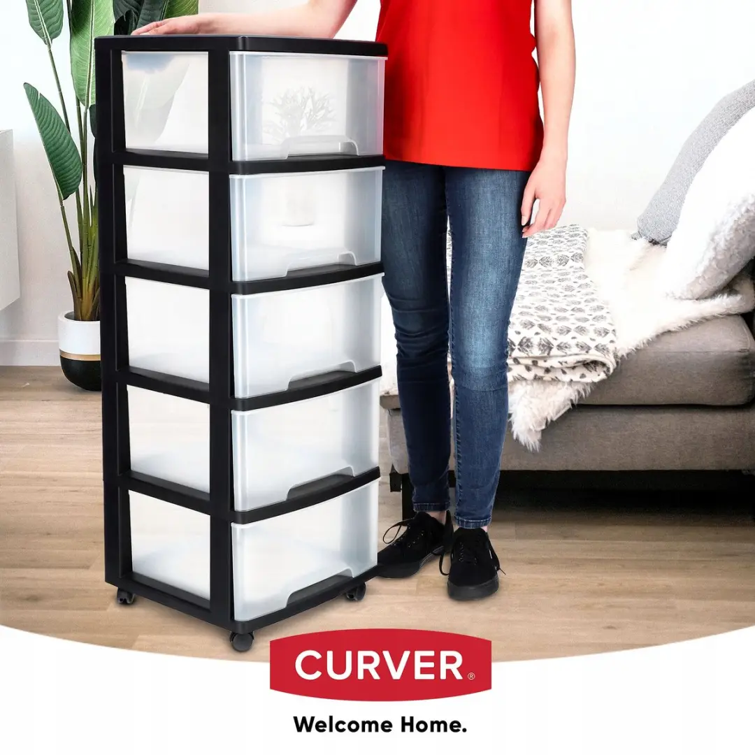 Curver ladesysteem - 5x20 liter - met Wielen