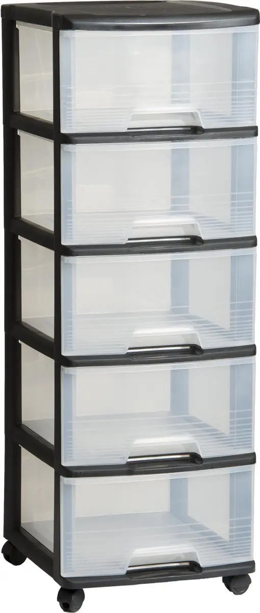 Curver ladesysteem - 5x20 liter - met Wielen