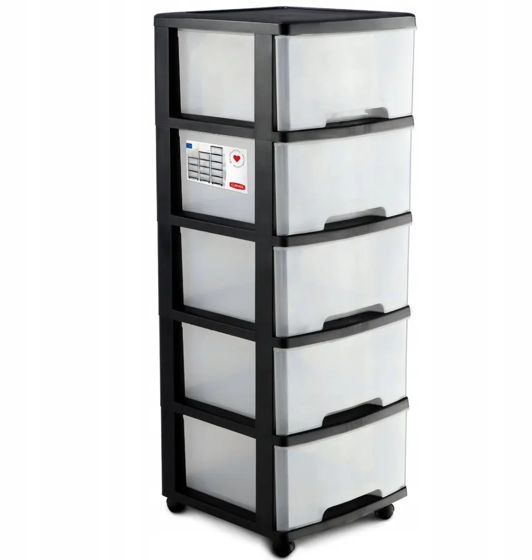Curver ladesysteem - 5x20 liter - met Wielen