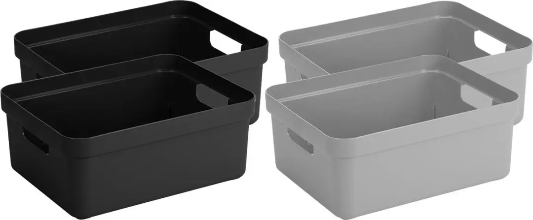Sunware Opbergboxen Set 4x 24L
