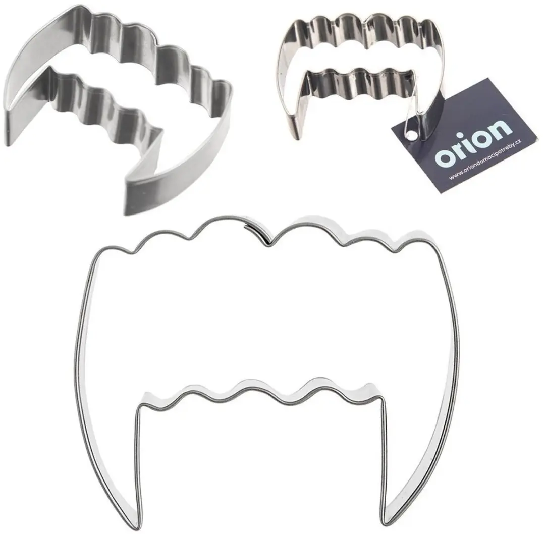 Orion Halloween Vampiertanden Koekjesvorm - Metaal Zilver - afbeelding 2 van 6