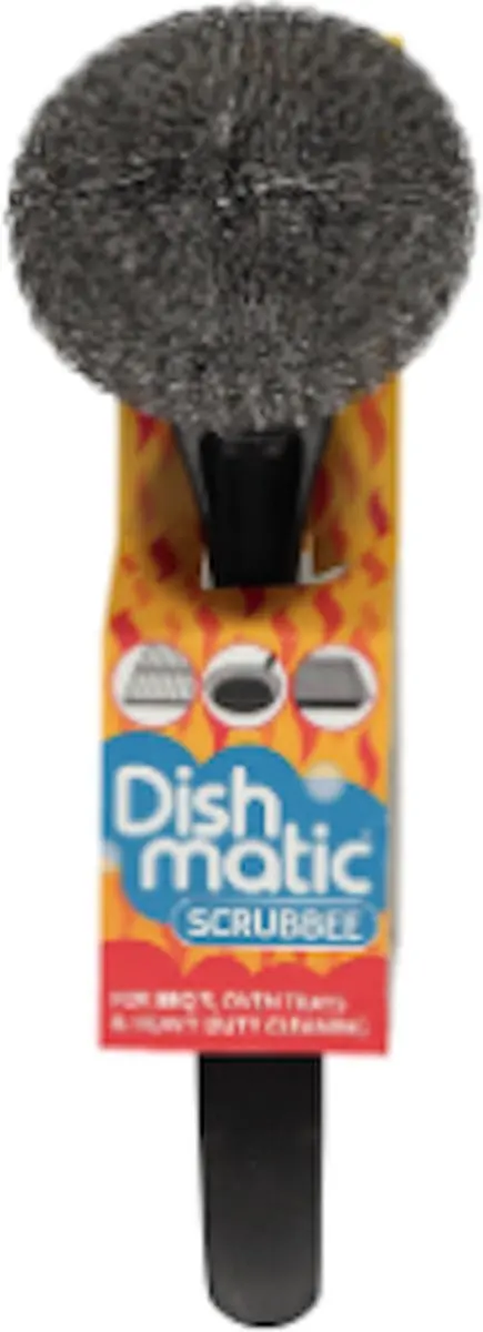 Dishmatic Staalborstel met Zeepdispenser