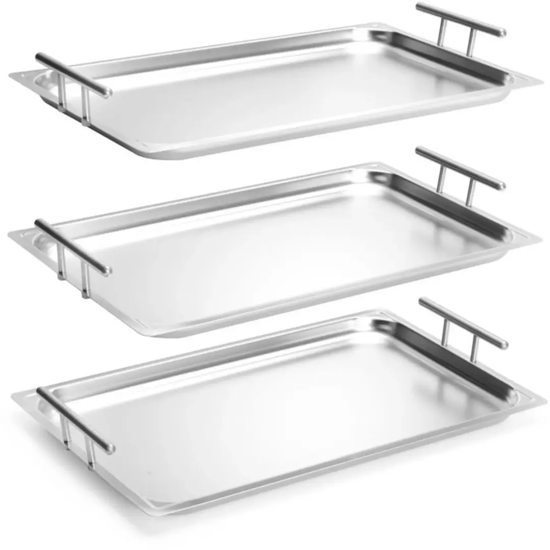 HENDI Rechthoekig Dienblad 53x32,5cm - RVS - Zilverkleurig