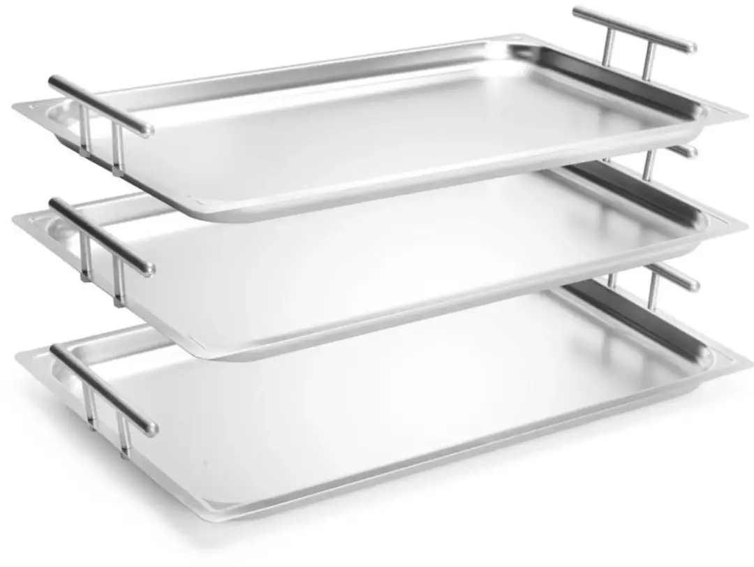 HENDI Rechthoekig Dienblad 53x32,5cm - RVS - Zilverkleurig