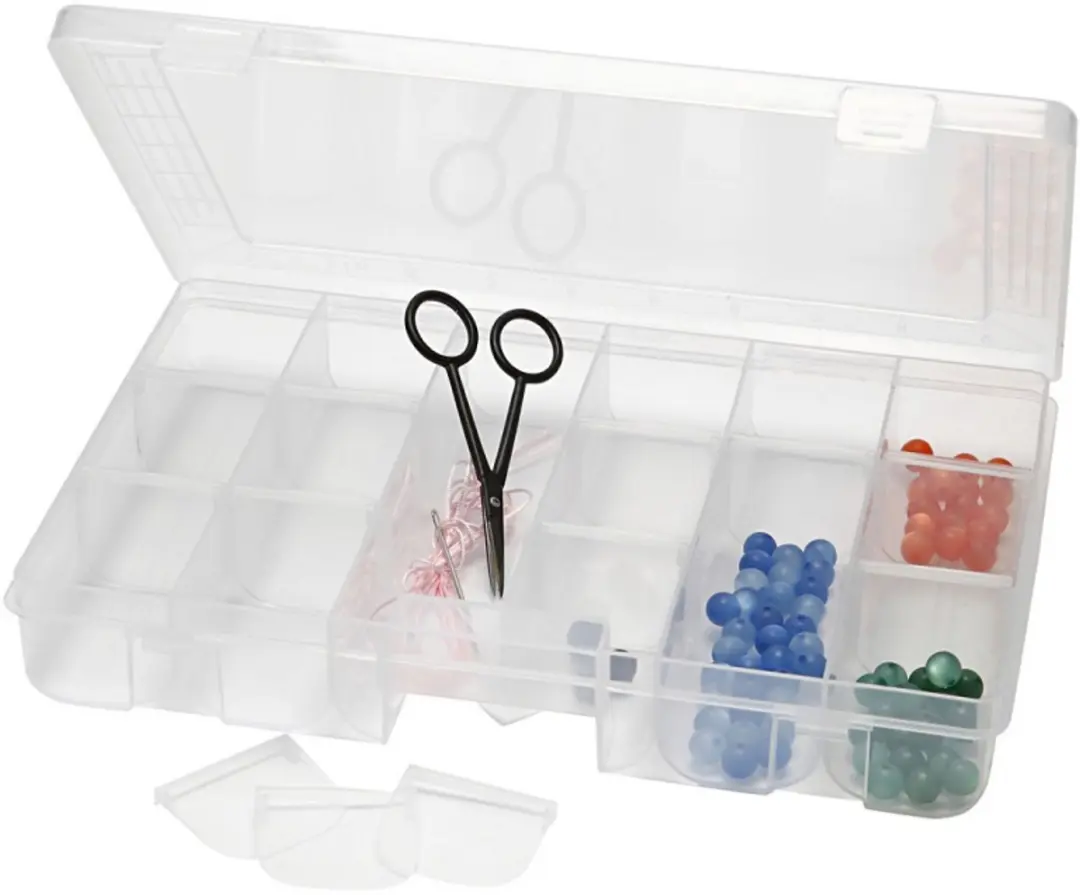 Creativ Company Plastic Opslagdoos 27x19 cm 18 vakken