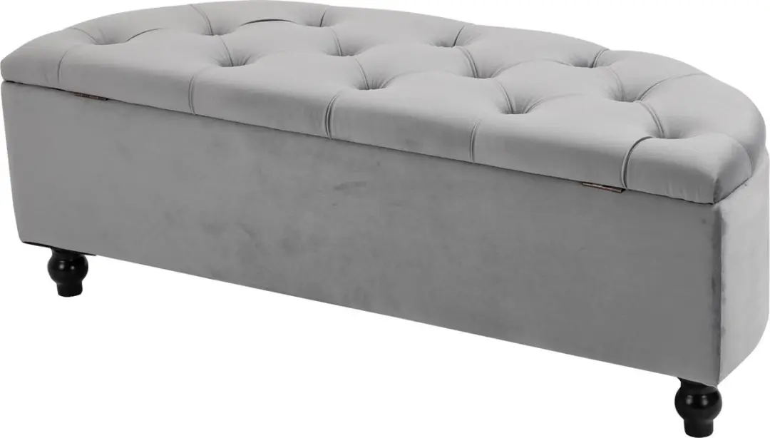 Homcom Bank met Opbergruimte 831-410 - 105L - Grijs