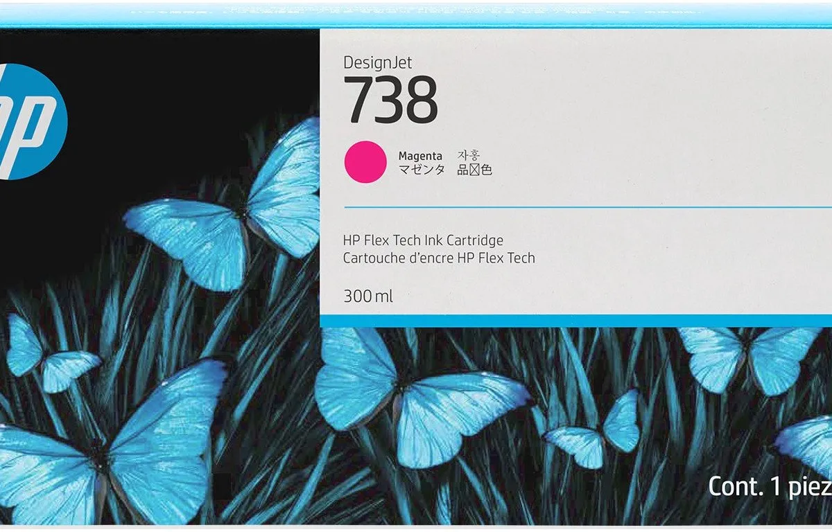 HP 738 Magenta Inktcartridge 300ml