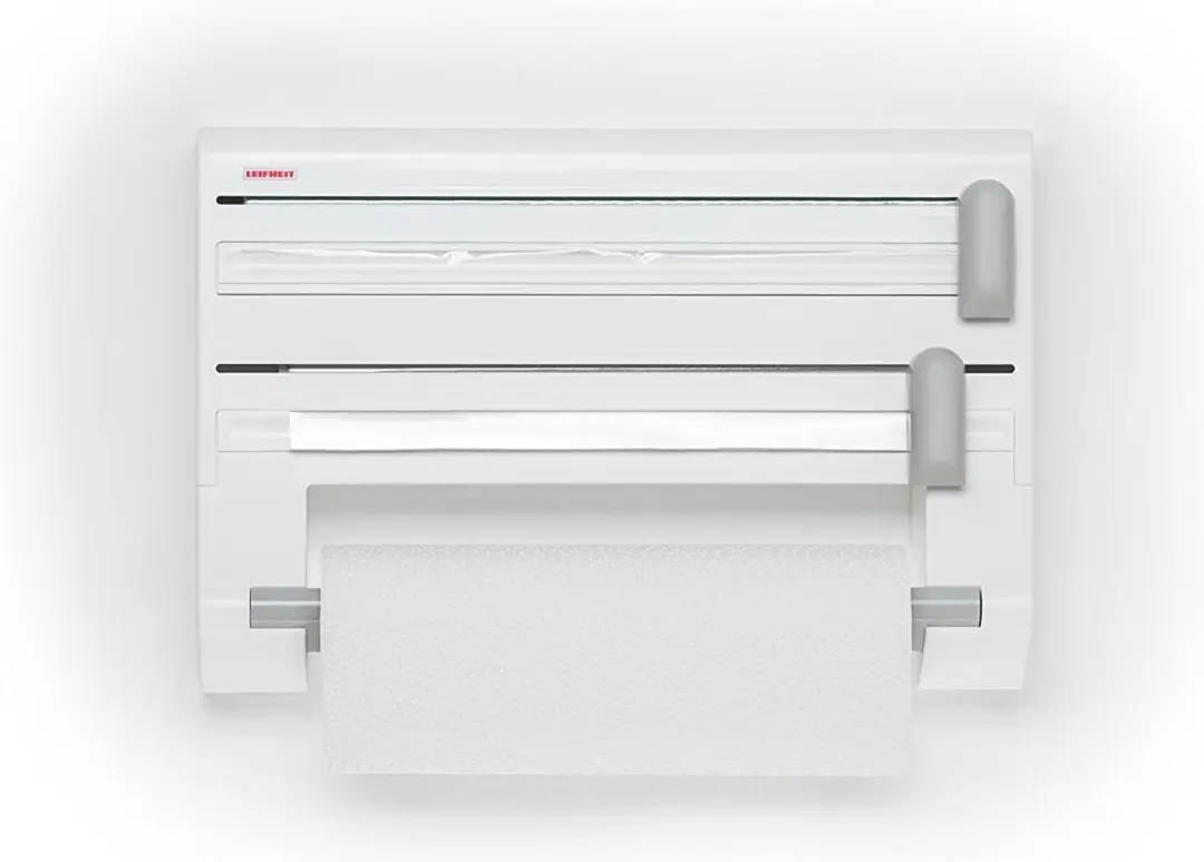 Parat Comfortline Wandrolhouder 3 Rollen - Foliesnijder Grigio/Bianco