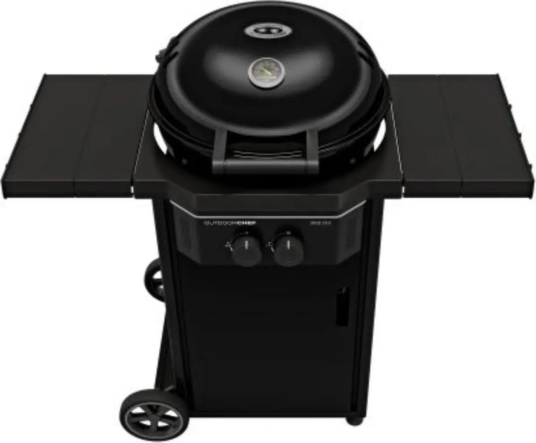 OutdoorChef Davos Uitbreidbare Zijtafel - Zwart