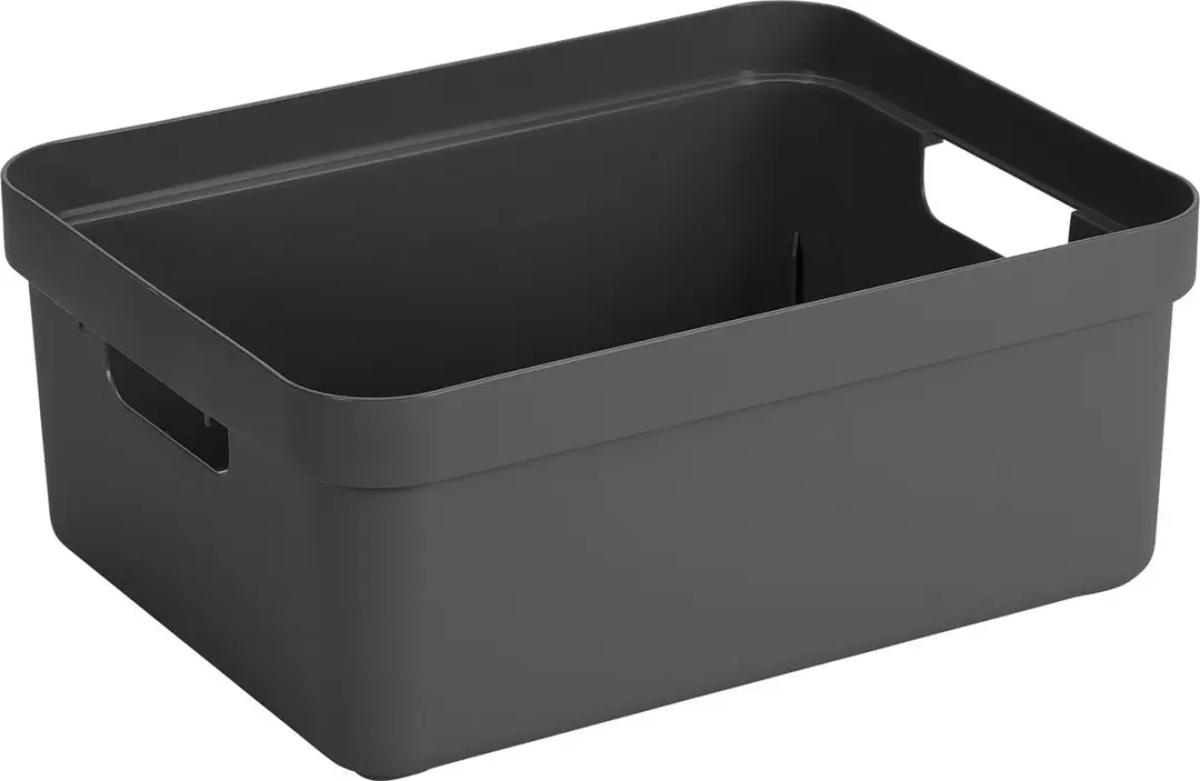Sunware Opbergbox Sigma 24L - 4 Stuks (2x2) - Antraciet/Wit