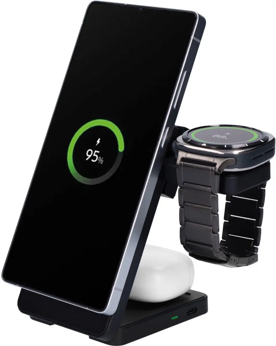 Mobiparts MP-130178 Foldable Wireless 3-in-1 Charger 15W