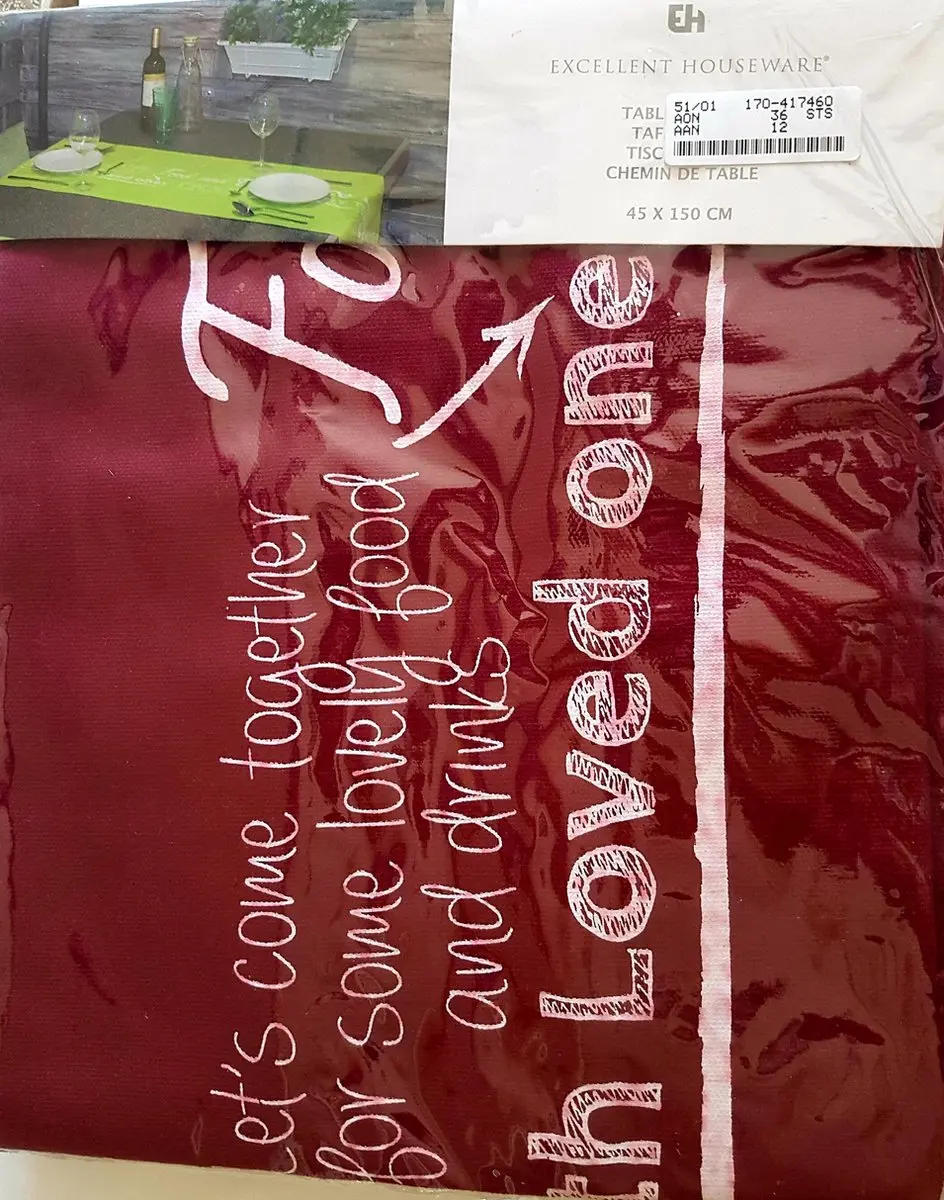 Excellent Houseware Tafelloper Familie - Rood