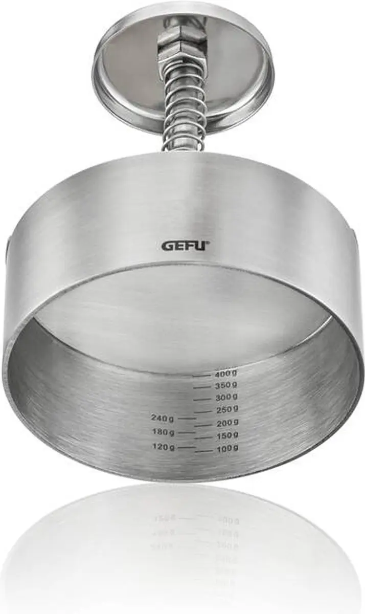 GEFU PÄTTI Professionele Hamburgerpers Ø11.5cm - RVS - 20 Jaar Garantie - afbeelding 6 van 6