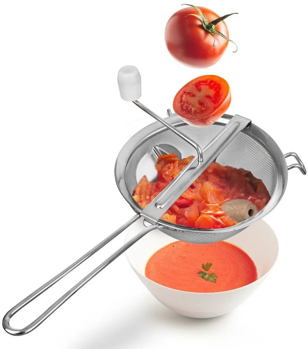 Orion Stalen Prak 19cm - Zilver/Wit
