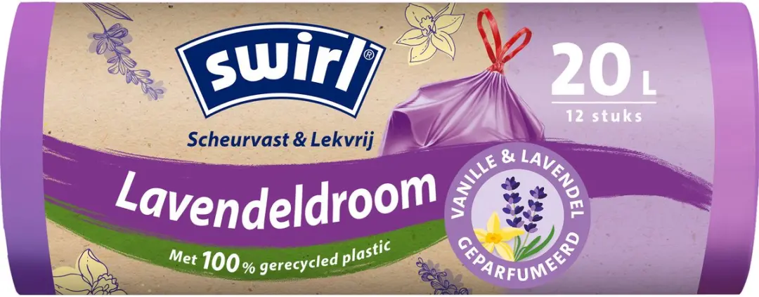 Swirl Vuilniszakken Lavendelroom 20L