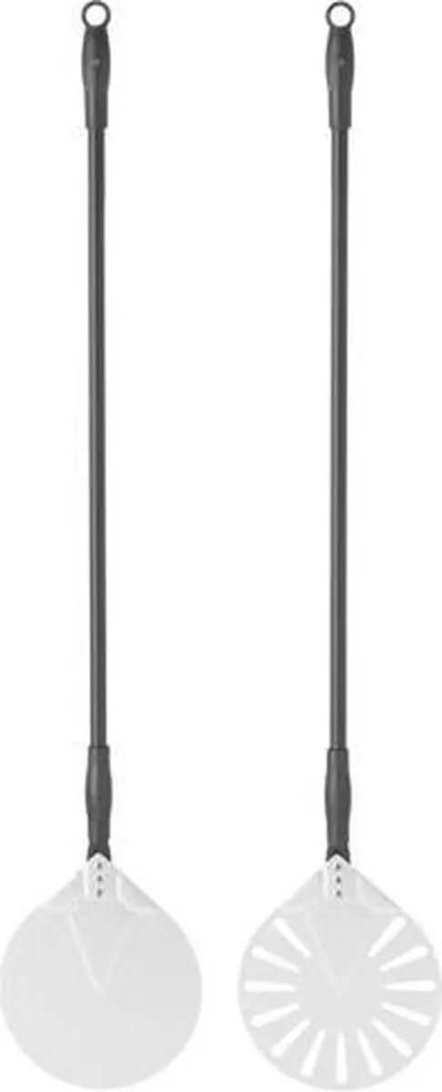 HENDI Ronde Pizzaschep 23cm - Geperforeerd Aluminium