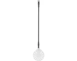 HENDI Ronde Pizzaschep 23cm - Geperforeerd Aluminium