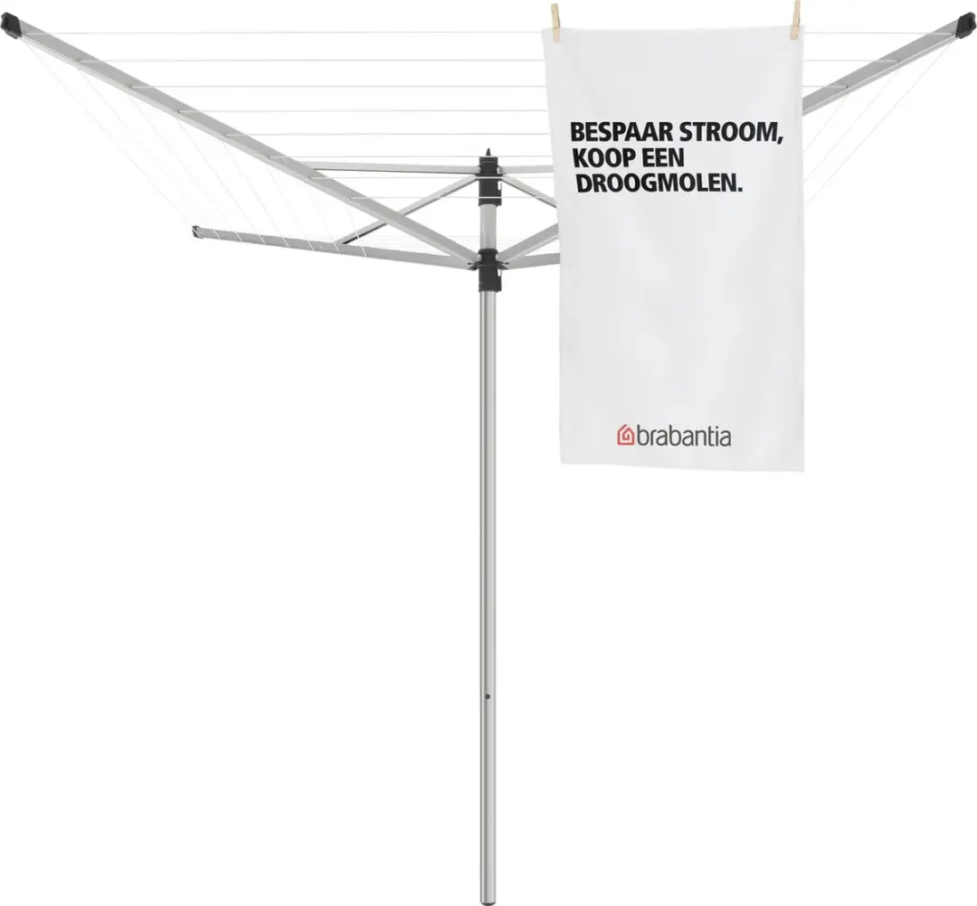 Brabantia Lift-O-Matic Droogmolen 40m Metallic Grijs - 147142