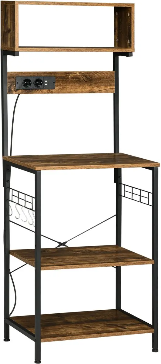 Homcom Keukenopbergplank 60x42x153cm
