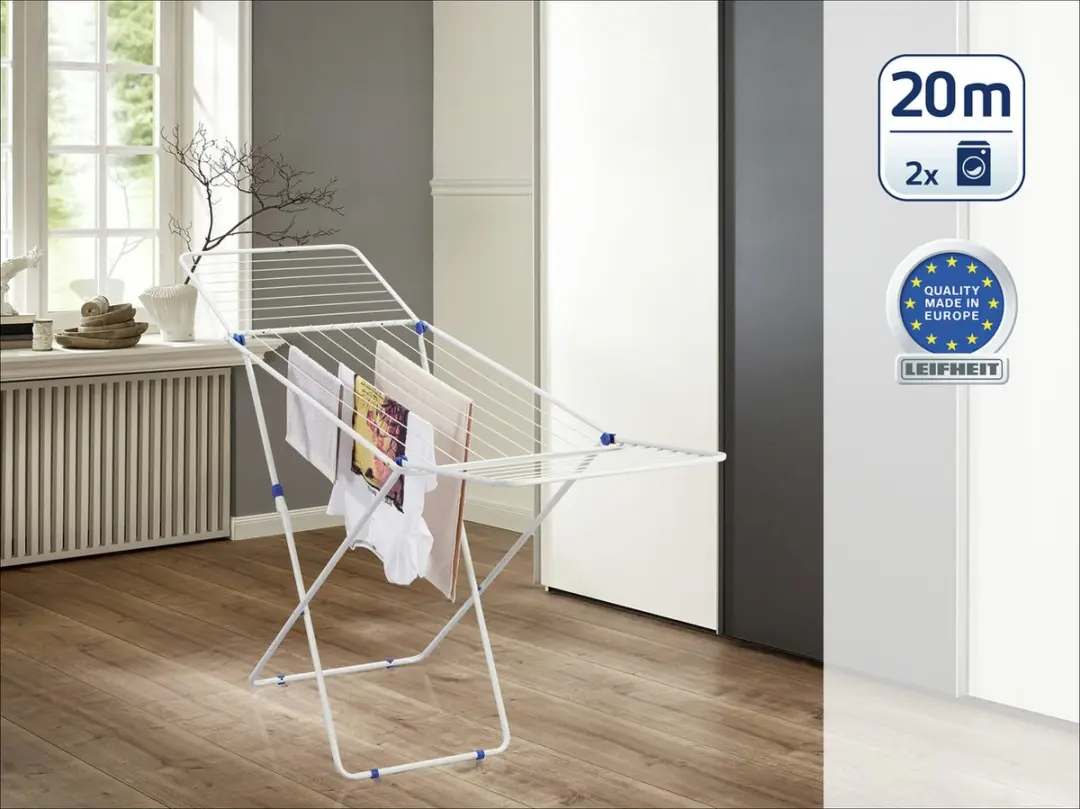 Leifheit Classic 200 Easy Droogrek 20m - Wit/Blauw