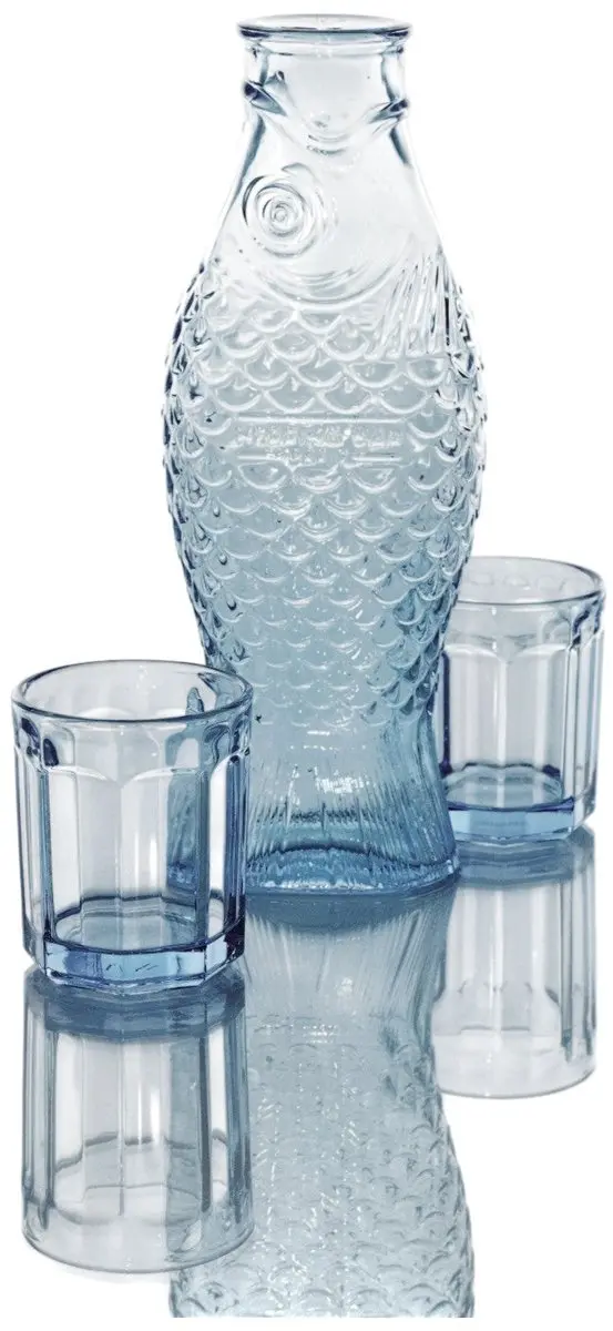 Serax Paola Navone Fish & Fish Karafset - Blauw