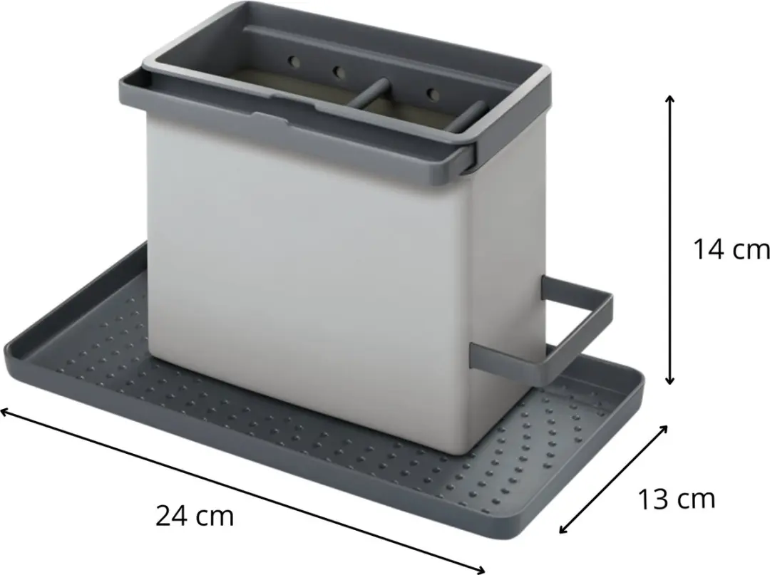 Metaltex Tidy Tex Gootsteenorganizer - Grijs