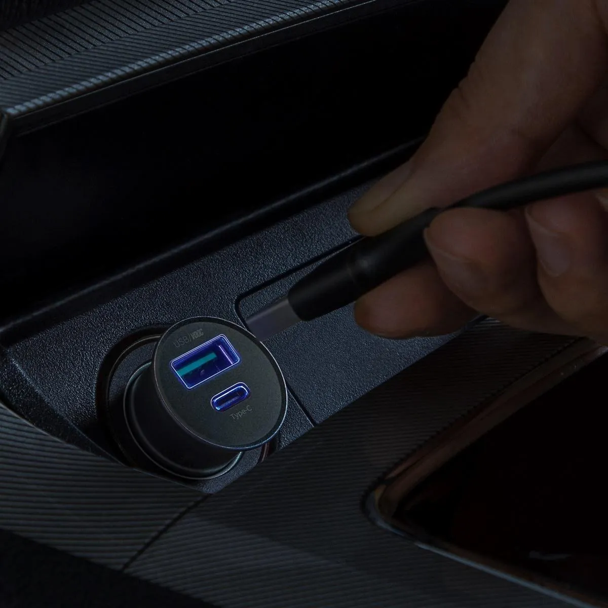 Baseus PPS Quick Charger Car Autolader 30W - USB C & USB A - Zwart