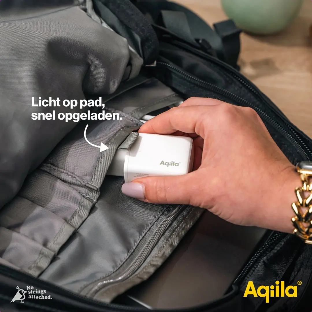 Aqiila Chargebird W2 USB-C Oplader 45W - 2x USB-C - Wit - afbeelding 6 van 6