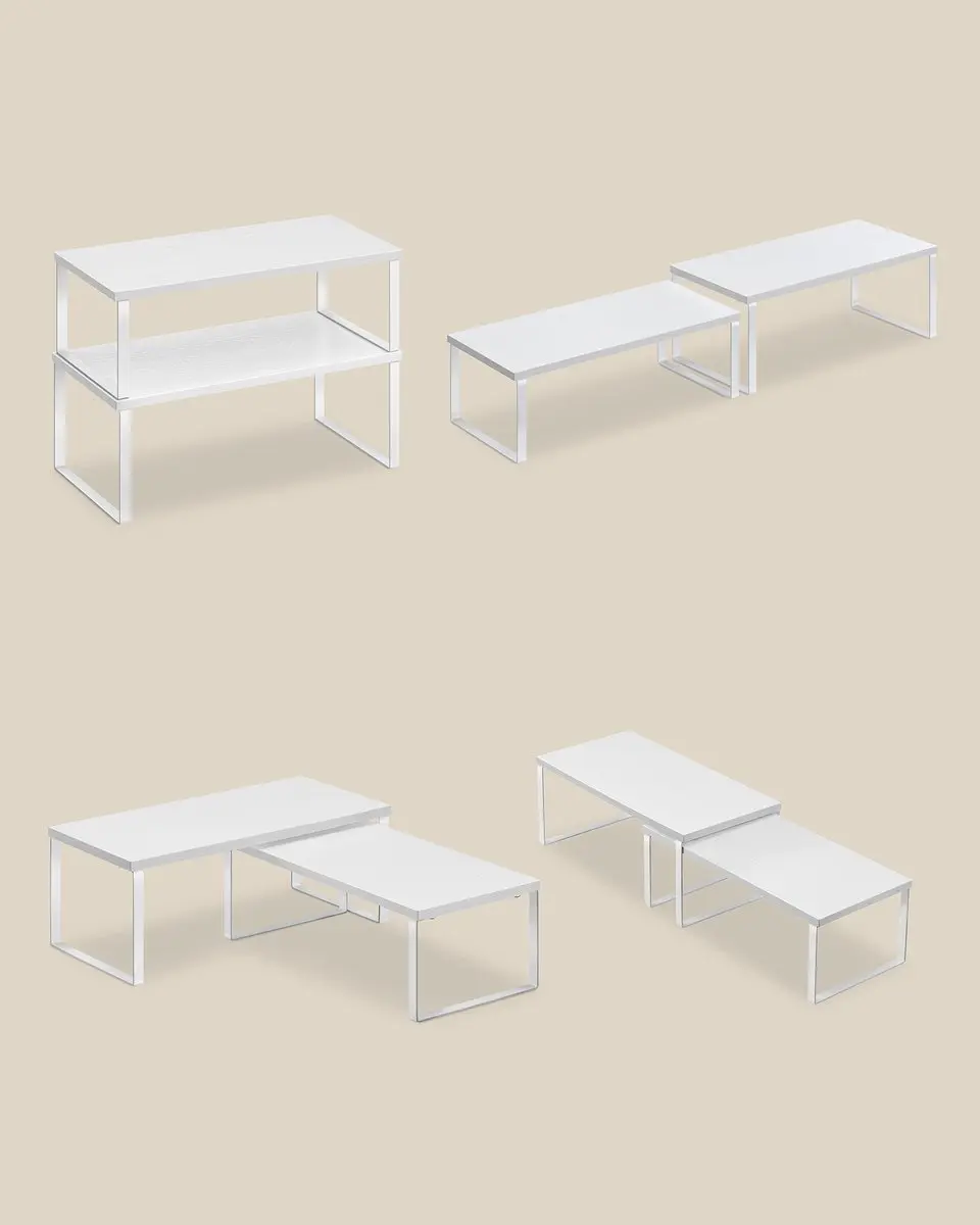 Songmics Kruidenrek 4-delig KCS028W01 - Wolkenwit