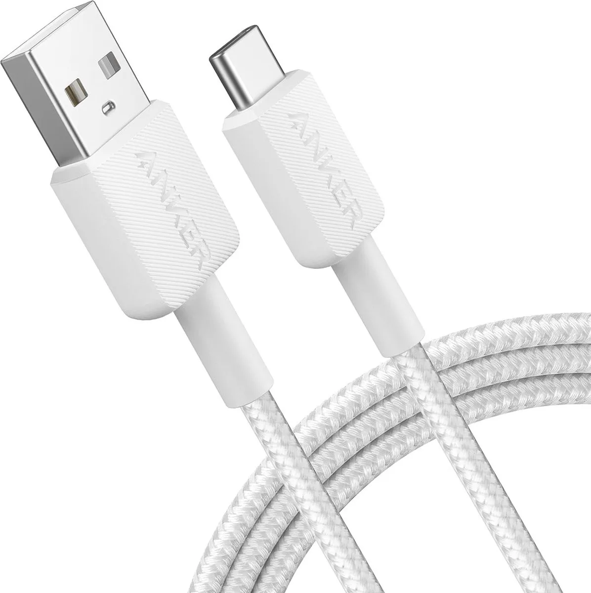 Anker 322 A81H6G21 USB-A naar USB-C Kabel 15W 1.8M - Wit - afbeelding 6 van 6