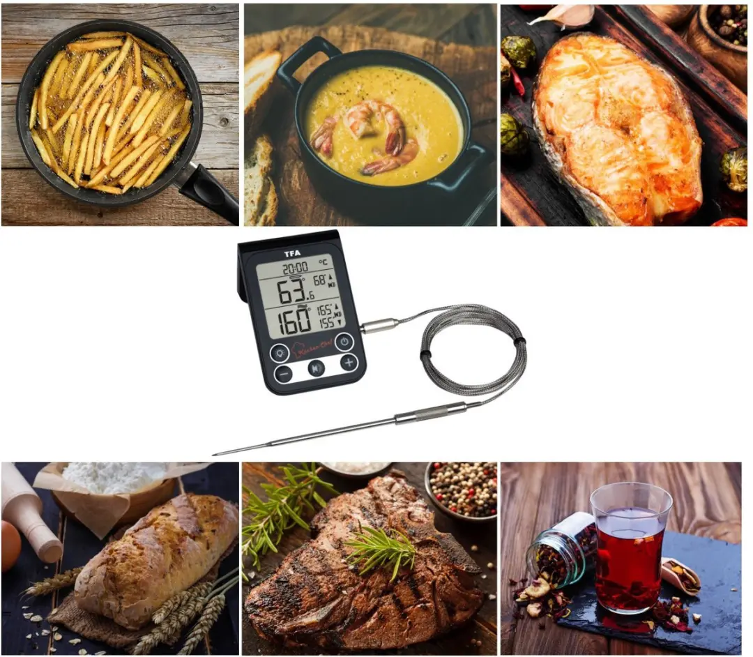 TFA Dostmann 14.1512.01 Digitale BBQ Thermometer - Zwart/Zilver - afbeelding 6 van 6