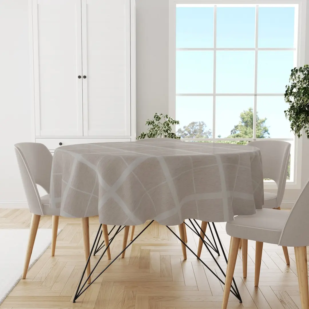 Wicotex Lys Tafellaken 140cm rond - Naturel