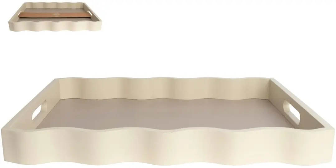 Gusta Taupe Dienblad 38x30x4cm