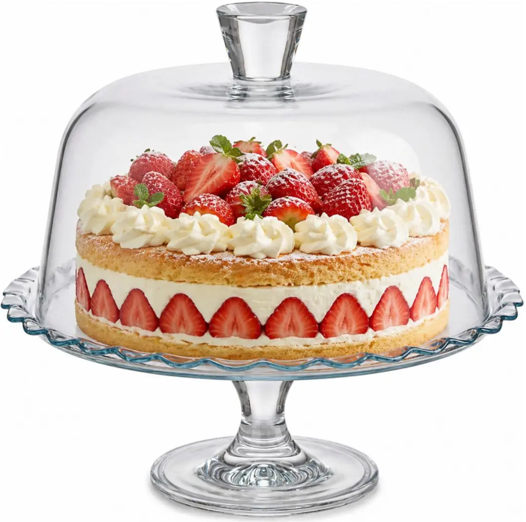 Pasabahce Taartplateau Glas 26x26cm