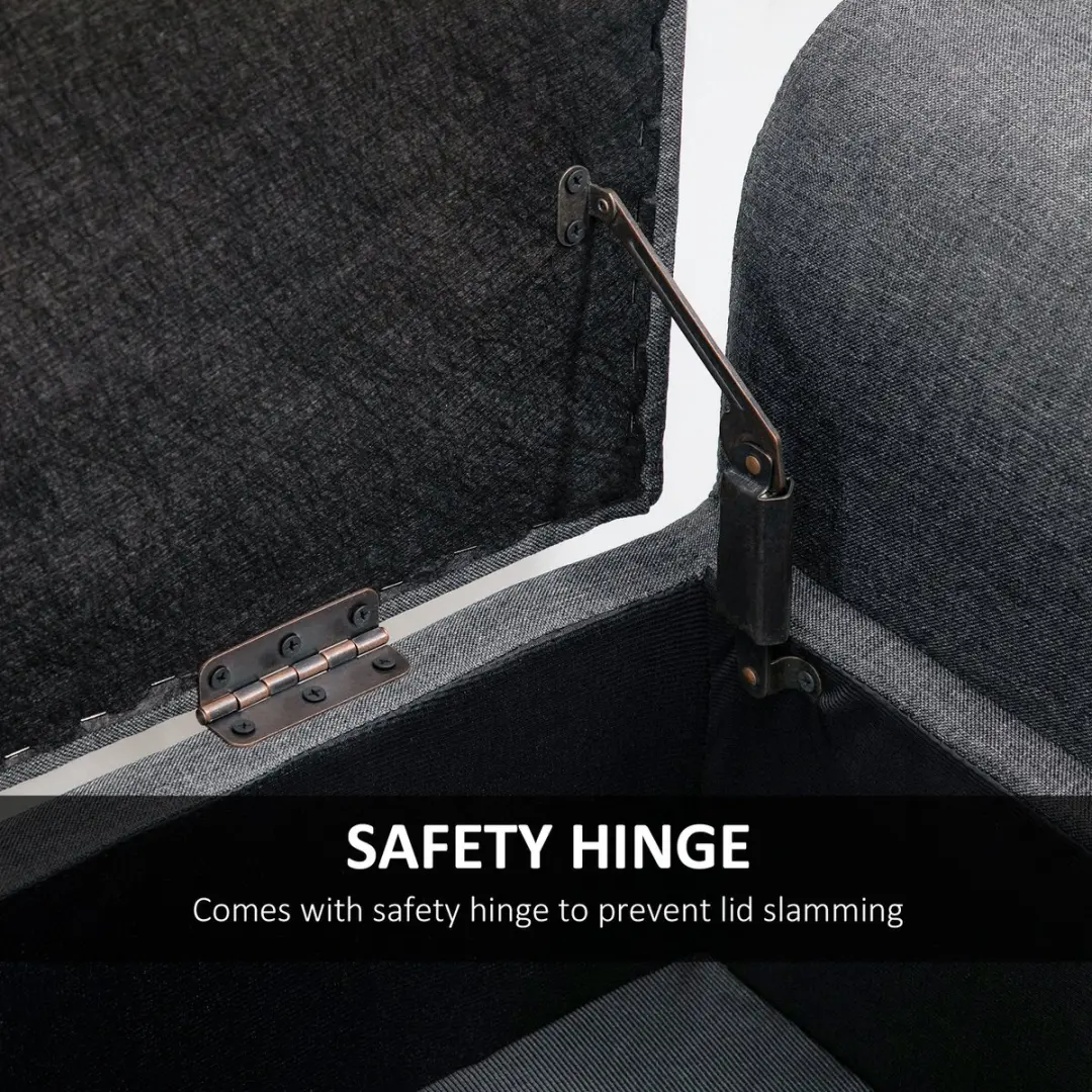 Homcom Zitting met Opbergruimte 838-165 - Dunkelgrau