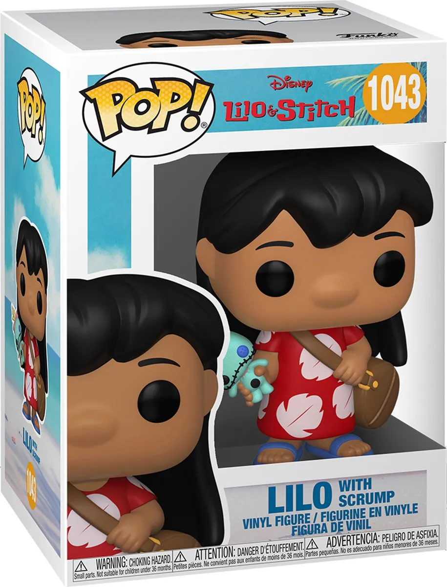 Funko Lilo & Stitch POP! Vinyl Figure - Lilo met Scrump 9cm - Rood