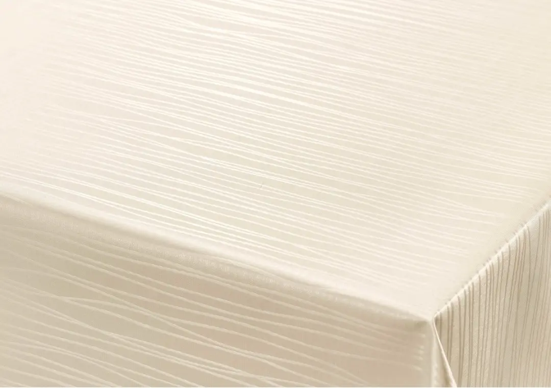 Bellatio Design Tafelzeil Damast Crème Strepen 140x220cm