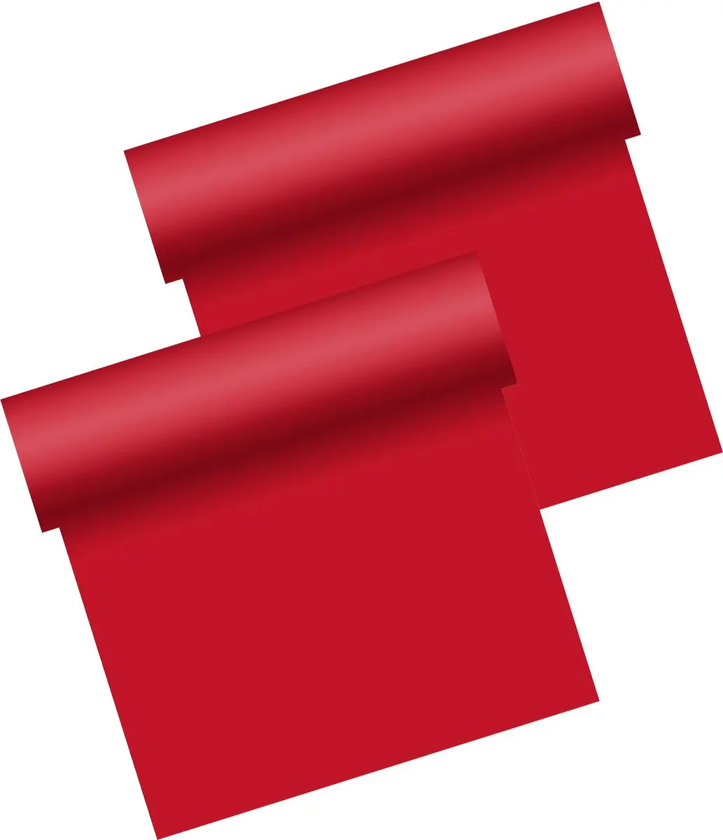 Duni Tafelloper Rood 480x40cm - 2 Stuks