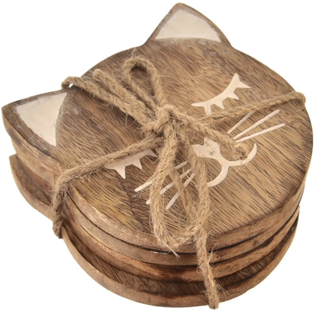 Orion Houten Mango Onderzetters - 4 Stuks