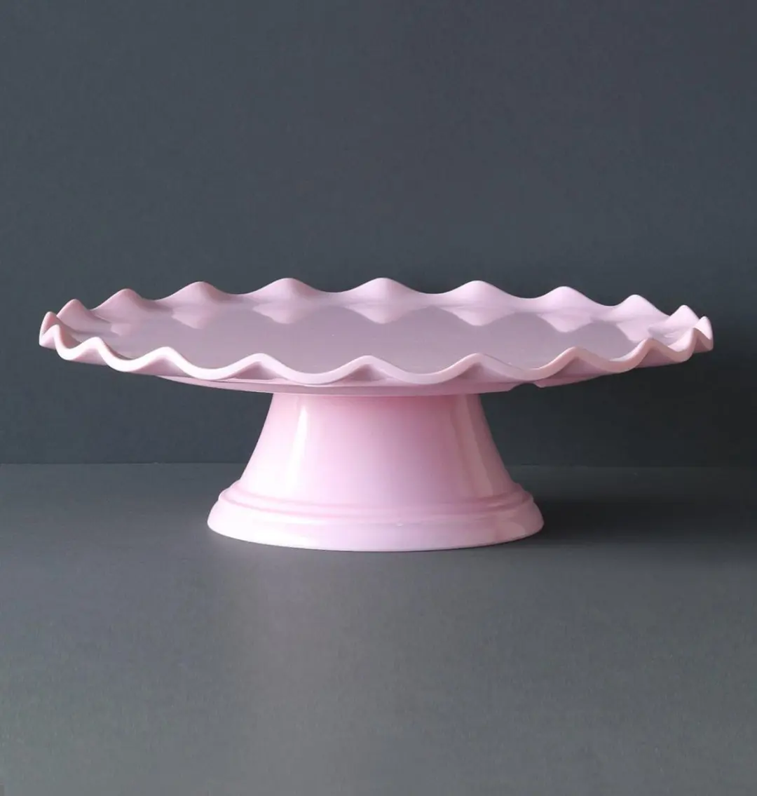 A Little Lovely Company Taartplateau Golfjes - Roze