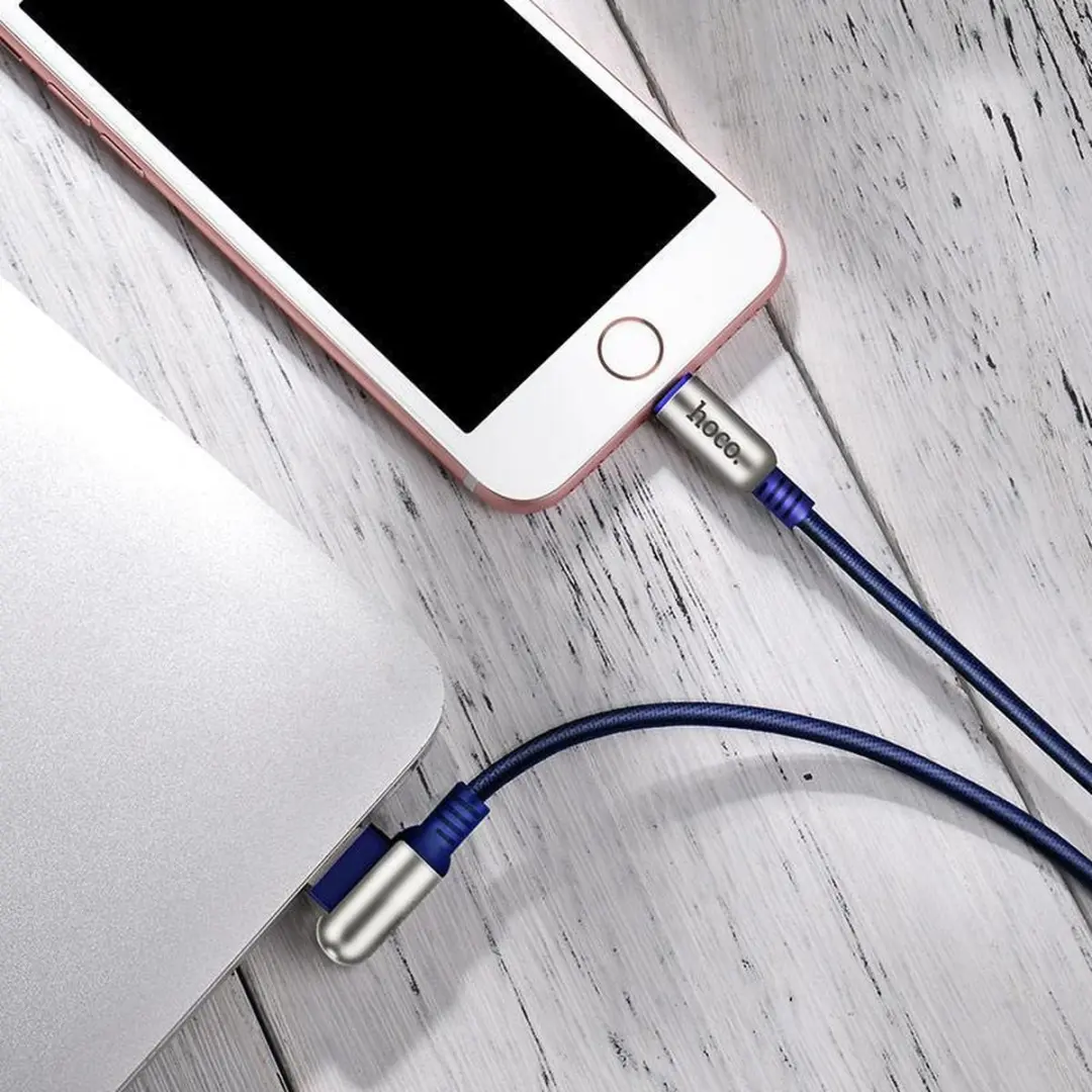 Hoco 6957531051923 USB naar Lightning Kabel 1,2M - Blauw