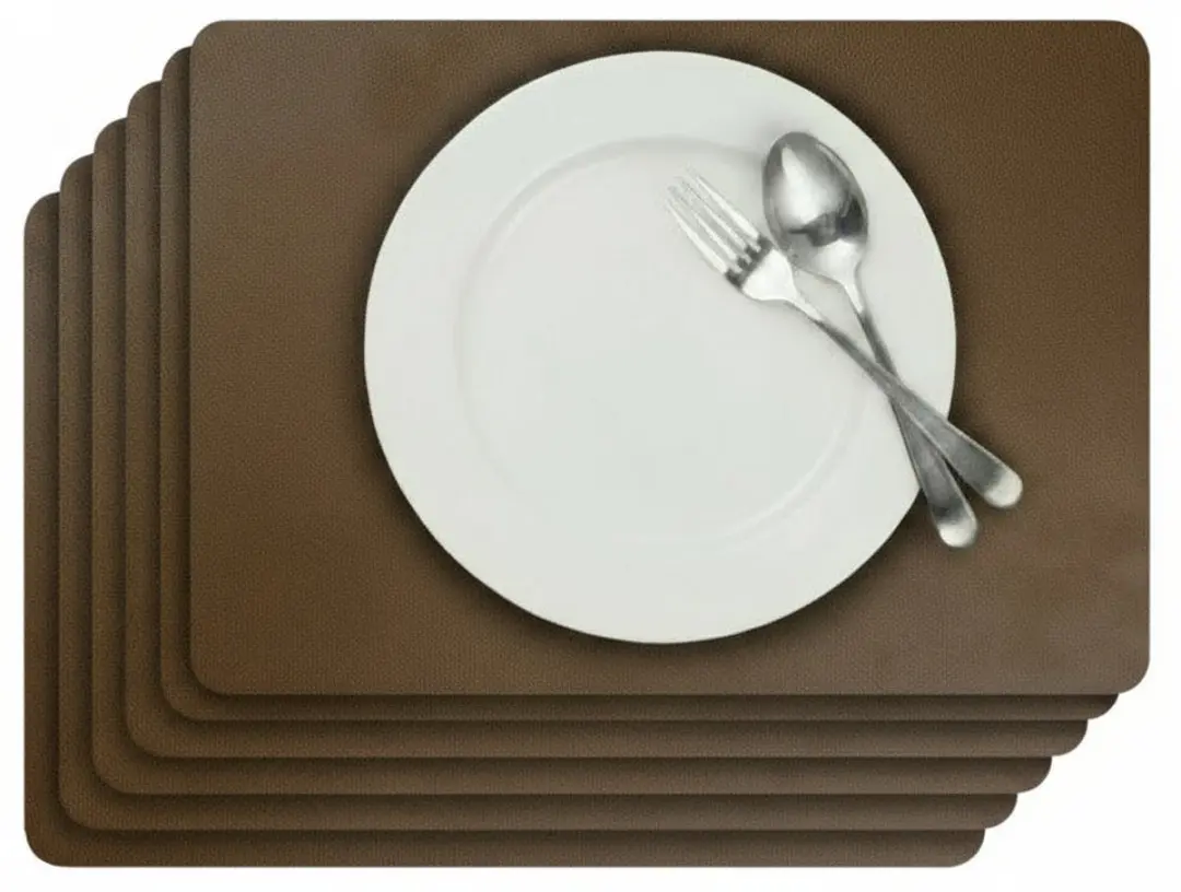 Cosy&Trendy Lederlook Placemats Lead Gray